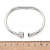304 Stainless Steel Rhinestone Bangles for Women BJEW-Z092-04P-6