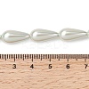 Electroplate Opaque Glass Imitation Pearl Beads Strands EGLA-H113-09A-03-4