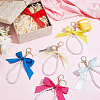 26Pcs Acrylic & Polyester Bowknot & Alloy Enamel Pendant Decoration HJEW-PH01949-5