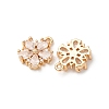 Brass Micro Pave Cubic Zirconia Pendants ZIRC-L105-06G-C04-2