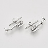 Tibetan Style Alloy Pendants X-TIBEP-T009-27AS-RS-2