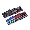 Bohemian Style Stripe Pattern Cotton Cloth Wallets AJEW-N003-04-1