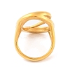 Ion Plating(IP) 304 Stainless Steel Oval Finger Rings for Women RJEW-S414-70B-G-3