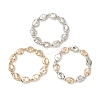 3Pcs CCB Plastic Nuggets Beaded Stretch Bracelets for Women Men BJEW-JB13303-2