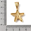 304 Stainless Steel Pendants STAS-B167-12F-G-3