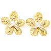 304 Stainless Steel Flower Stud Earrings for Women EJEW-U023-04G-02-2