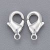 Silver Color Plated Brass Lobster Claw Clasps X-KK-901-S-NF-3