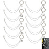 10Pcs 10 Style 304 Stainless Steel Decorative Shoe Chains FIND-AB00058-1