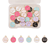 Alloy Pendants fore Enamel ENAM-CJ0001-32-3
