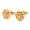 Iron Plating(IP) 304 Stainless Steel Stud EaRing for Women EJEW-M224-05G-1