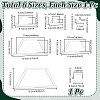 6Pcs 6 Styles Transparent Acrylic Sewing Template AJEW-NB0007-76A-2