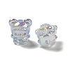 UV Plating Rainbow Iridescent Acrylic Beads LS-PACR-M002-01C-2