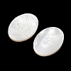 Natural White Shell Carved Cabochons SSHEL-I026-02A-03-2