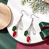 3Pcs Glass Beads Dangle Earrings EJEW-TA00456-2