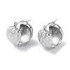 Non-Tarnish 304 Stainless Steel Thick Hoop Earrings STAS-Z052-12P-1