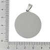 Non-Tarnish 201 Stainless Steel Pendant Cabochon Settings STAS-L279-009P-3