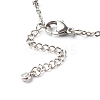 304 Stainless Steel Paperclip & Satellite Chains Bracelet Set X-BJEW-JB06524-6