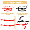 8Pcs 4 Style Nylon Braided Cord Bracelets Set BJEW-FI0001-52-4