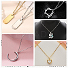 20Pcs 2 Colors Ion Plating(IP) 304 Stainless Steel Cable Chain Necklaces Set MAK-BBC0001-11C-6
