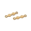 304 Stainless Steel Rhombus Bar Links Connector Charms STAS-A134-01D-G-2
