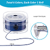 6 Rolls 6 Colors Polyester Threads OCOR-PH0005-89-2