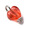 Transparent Acrylic Pendants PALLOY-JF04417-3