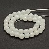 Faceted Natural White Jade Beads Strands G-F448-10mm-2