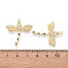 Brass Micro Pave Colorful Cubic Zirconia Pendants KK-T075-87G-3