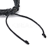 PU Leather & Waxed Cords Triple Layer Multi-strand Bracelets BJEW-G709-02B-3