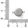 304 Stainless Steel & Acrylic Blue Evil Eye Connector Charms LS-STAS-M091-01P-3