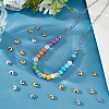 ARRICRAFT 300Pcs 6 Style Brass Crimp Beads Covers KK-AR0003-30-5
