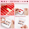 20Pcs Transparent Plastic Nail Art Tool Storage Box CON-BC0007-03C-4