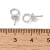 Brass Bead Cap Bails KK-G499-09B-P-3