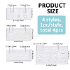 4Pcs 4 Styles 3D Silicone Molds MRMJ-FH0001-50-2