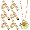 6Pcs Stainless Steel Pin to Pendant Converter FIND-SC0019-08-1