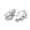 304 Stainless Steel Connector Charms STAS-N124-54P-2
