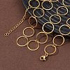 304 Stainless Steel 14MM Ring Link Chain Necklaces NJEW-P343-01D-G-3