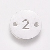 Tarnish Resistant Numbers 304 Stainless Steel Links STAS-M274-035P-2-2