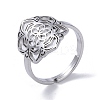 Non-Tarnish 201 Stainless Steel Adjustable Rings LS-RJEW-C074-06P-2