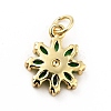 Rack Plating Brass Micro Pave Cubic Zirconia Charms LS-ZIRC-F129-34A-G-2