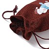 Christmas Theme Jute Cloth Storage Bags LS-ABAG-F010-01A-04-4