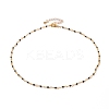 Faceted Round Natural Spinel Beaded Necklaces NJEW-JN03215-01-1