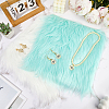 2Pcs 2 Colors Square Acrylic Fibers Carpet Mat AJEW-CN0003-11A-3