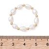 Natural Cultured Freshwater Pearl Finger Rings RJEW-JR01012-2