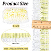 10 Yards Double Layer Polyester Organza Pleated Lace Trim Ribbons SRIB-GF0001-43A-2