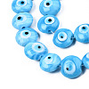 Handmade Evil Eye Lampwork Beads Strands LAMP-N029-009D-3