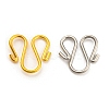 60Pcs 2 Colors 304 Stainless Steel Hook Clasps STAS-UN0050-71-1