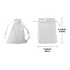 48Pcs 8 Colors Organza Bags Jewellery Storage Pouches Party Wedding Favour Gift Bags OP-FS0001-02-4