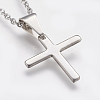304 Stainless Steel Pendant Necklaces STAS-I075-30P-3