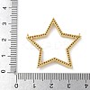 Rack Plating Brass Micro Pave Cubic Zirconia Connector Charms KK-G515-42G-01-3